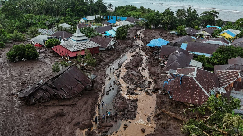  Một vụ sạt lở đất nghiêm trọng tại tỉnh Bắc Maluku, Indonesia. (Ảnh: IFV)