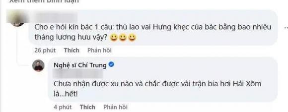  Cát sê của NSƯT Chí Trung là bao nhiêu?