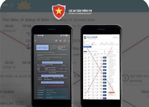  Giả mạo hãng hàng không để lừa bán vé máy bay dịp Tết 2025 (Nguồn: IT) 