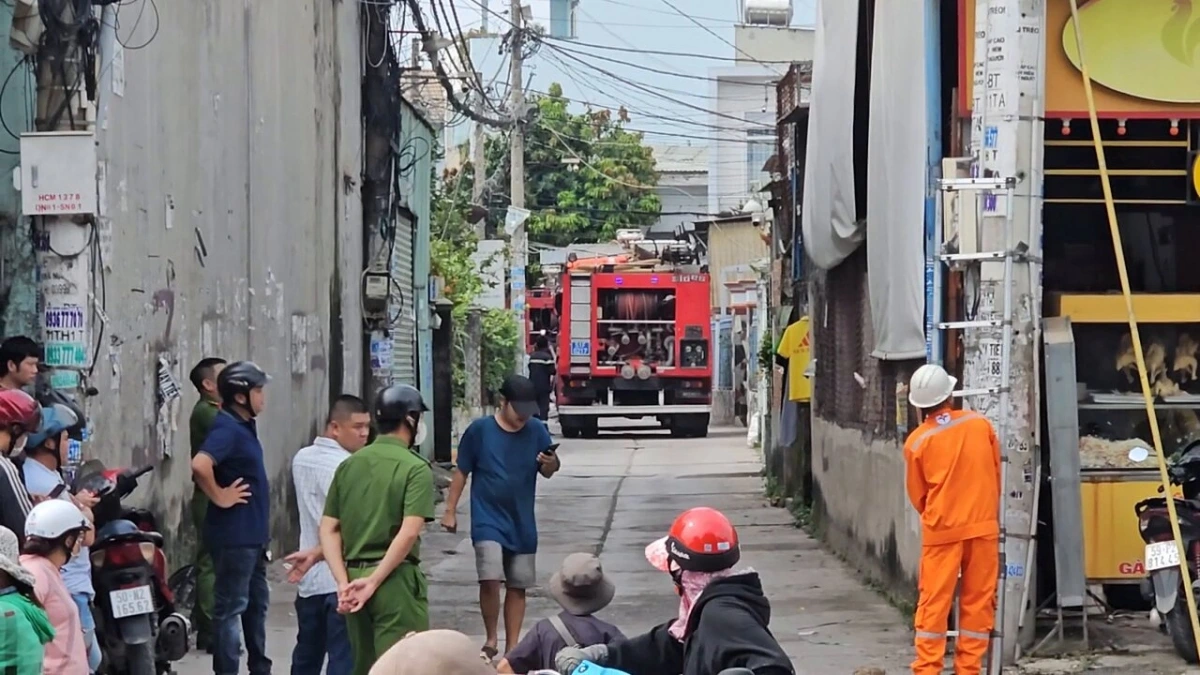  Khu vực xảy ra cháy (Ảnh: VOV)