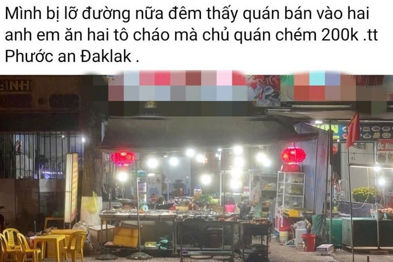  Quán cháo nơi anh H. bị 