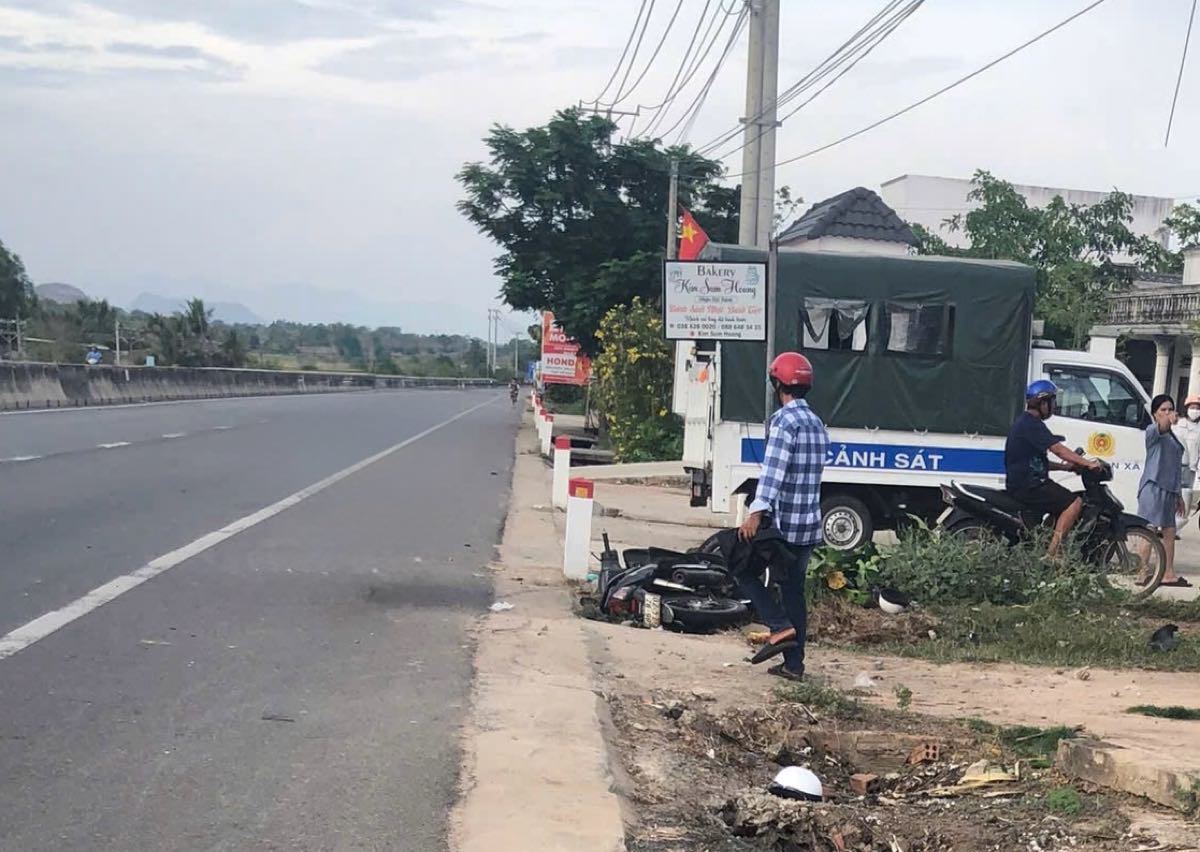 Hiện trường vụ tai nạn - Ảnh: Báo Lao Động