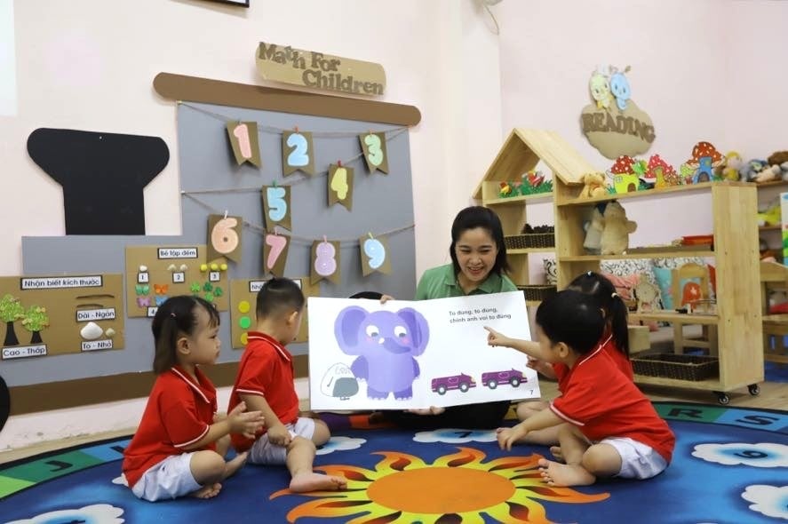 Mức phụ cấp ưu đãi cho giáo viên mầm non cũng được điều chỉnh theo hướng công bằng và phù hợp hơn. Ảnh: Khánh Huy