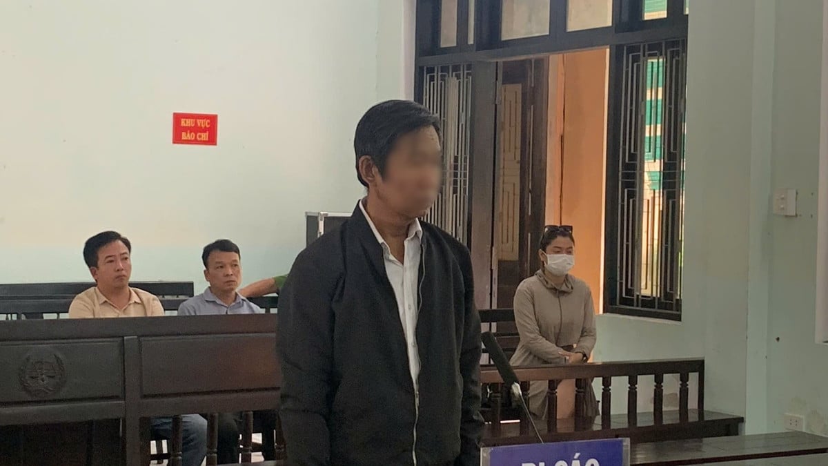 Hà Xuân Khánh tại phiên tòa. Ảnh: Ngọc Minh.