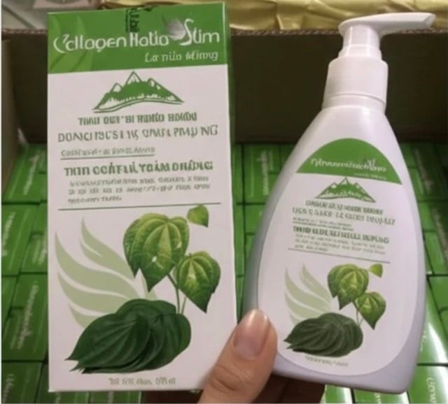 Sản phẩm Dung dịch vệ sinh phụ nữ Lá trầu không Collagen Italia Slim bị thu hồi. Ảnh: Báo Người Lao Động.