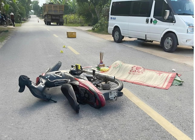 Hiện trường vụ tai nạn.