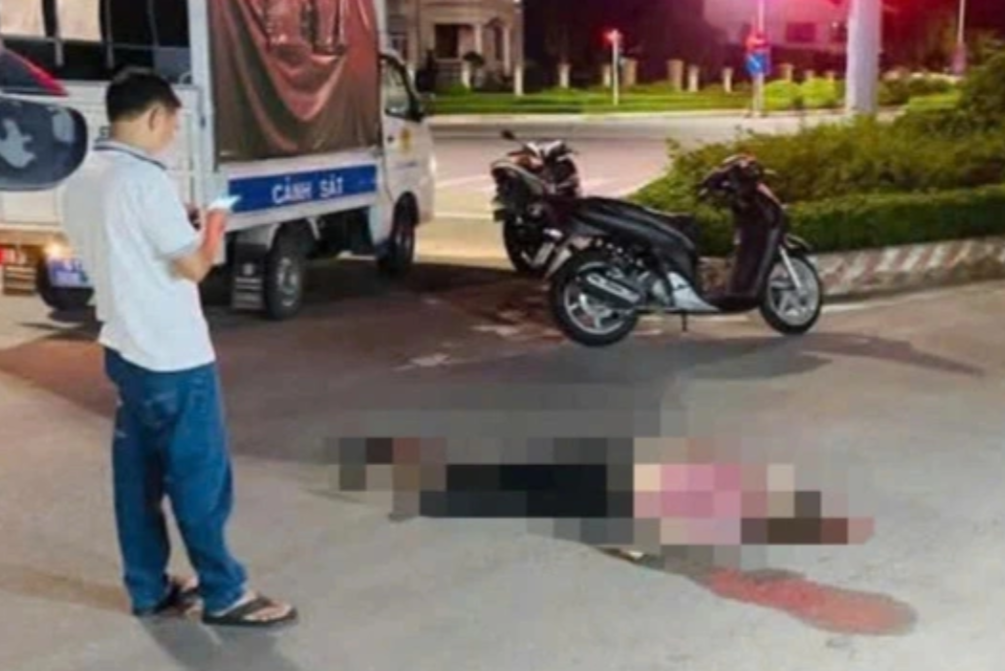 Hiện trường vụ việc khiến người phụ nữ tử vong - Ảnh: Báo Dân trí