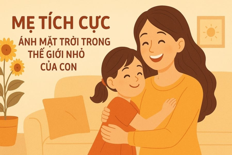 Mẹ tích cực, ánh mặt trời trong thế giới nhỏ của con