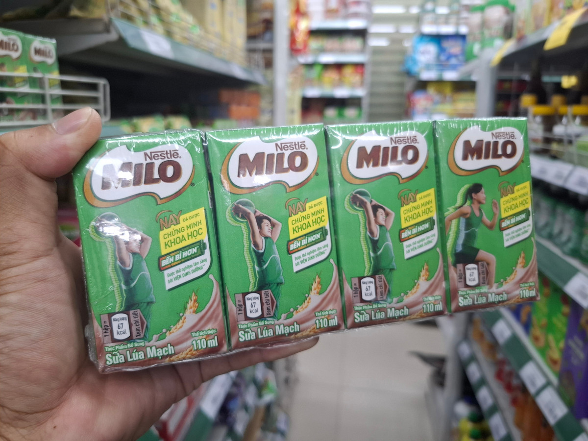 Sản phẩm của Nestlé Milo.