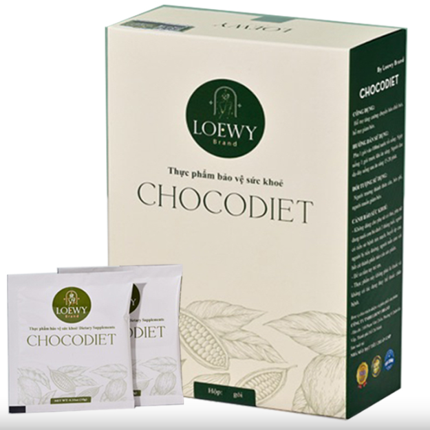 Sản phẩm thực phẩm bảo vệ sức khỏe CHOCODIET - Ảnh: Báo Người Lao Động