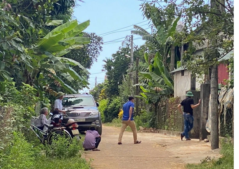 Hiện trường xảy ra vụ án.