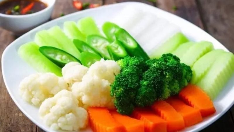 Rau củ luộc