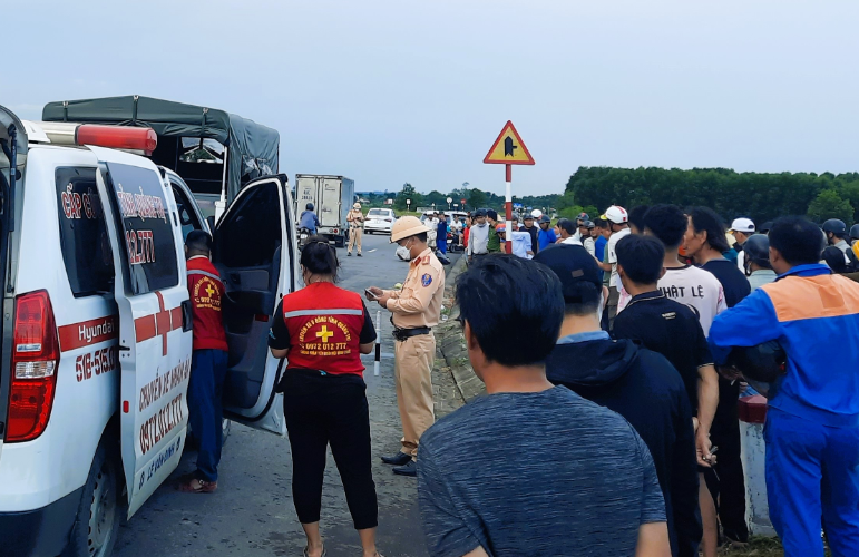Đoạn tuyến xảy ra vụ tai nạn hướng từ quốc lộ 9 sang tuyến tránh phía Bắc quốc lộ 9 - Ảnh: Báo Xây Dựng