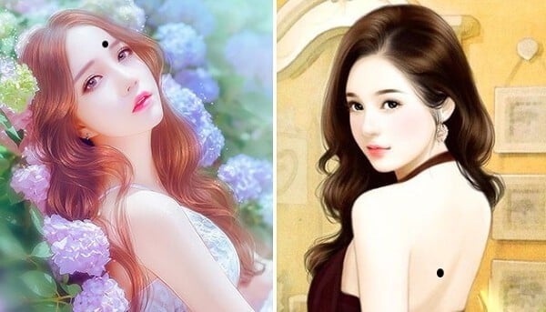 4 nốt ruồi may mắn