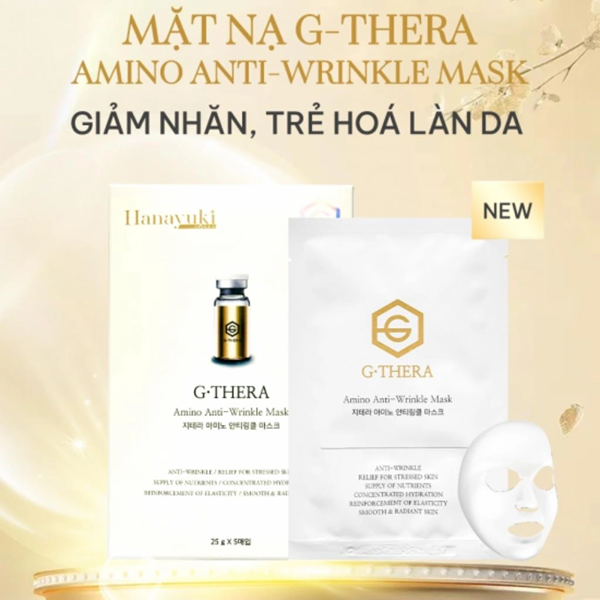  Sản phẩm G-Thera Amino Anti- Wrinkle Mask bị thu hồi vì không đúng thành phần công bố. Ảnh: Báo Dân Trí. 