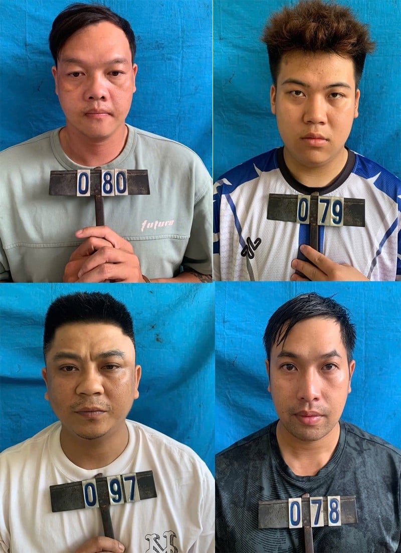 Các đối tượng bị khởi tố.