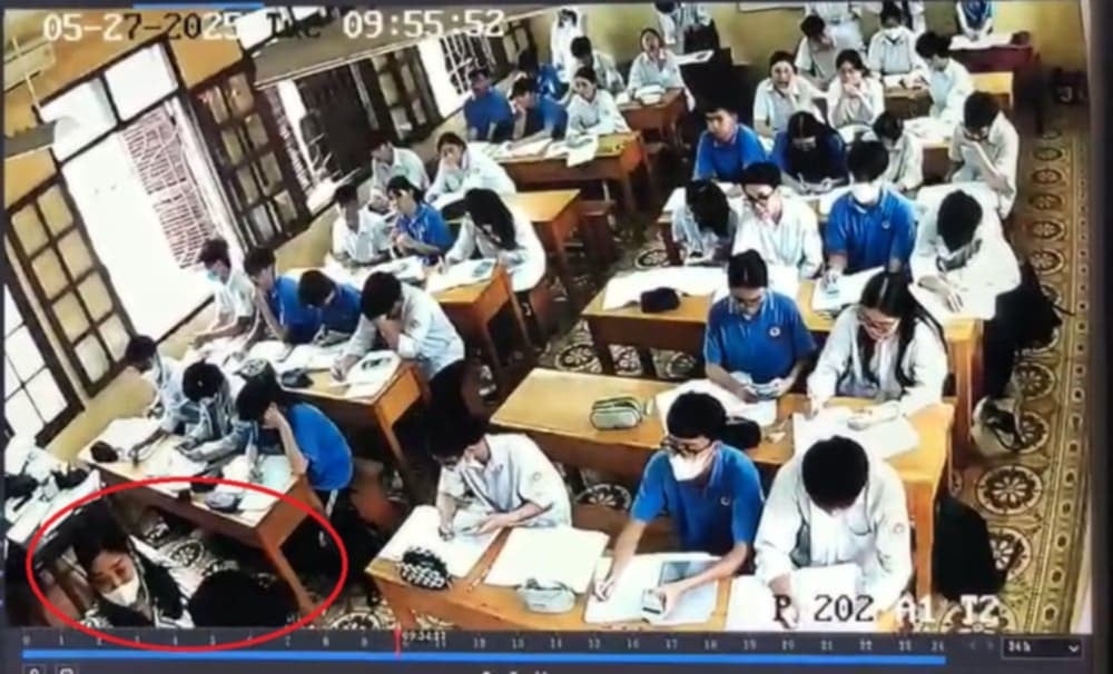 Sự việc học sinh lớp 12A7 Trường THPT Anhxtanh bị cô giáo tát được camera lớp học ghi nhận lạ Ảnh minh họa: Internet