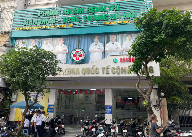 Phòng khám Đa khoa Quốc tế Cộng Đồng nơi xảy ra vụ việc - Ảnh: VietNamNet
