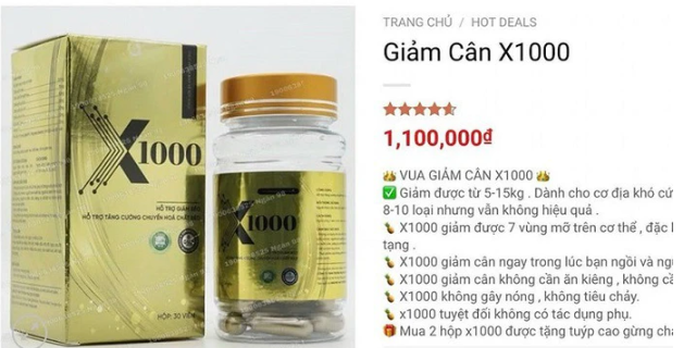 Các sản phẩm giảm cân được DJ Ngân 98 quảng cáo