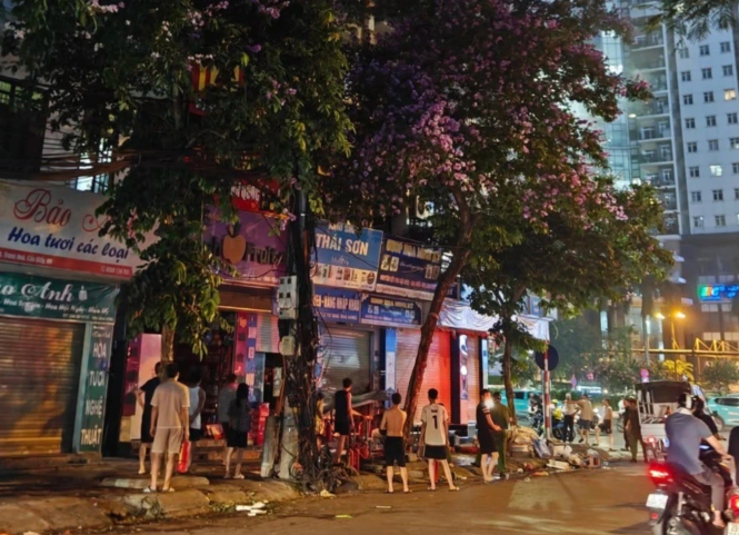 Khu vực nơi xảy ra vụ cháy.