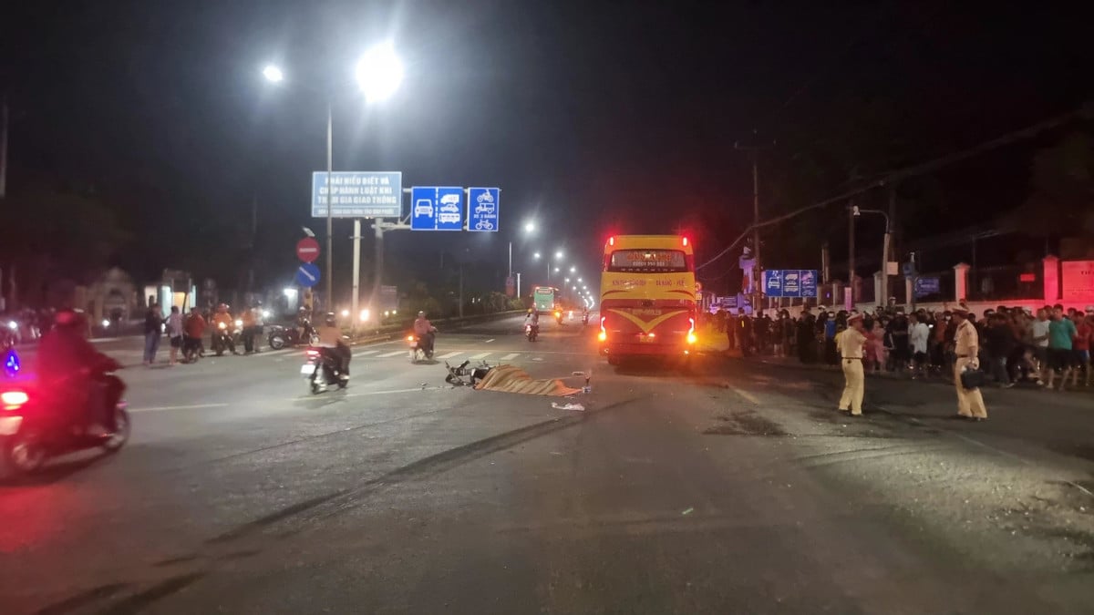 Hiện trường vụ tai nạn.
