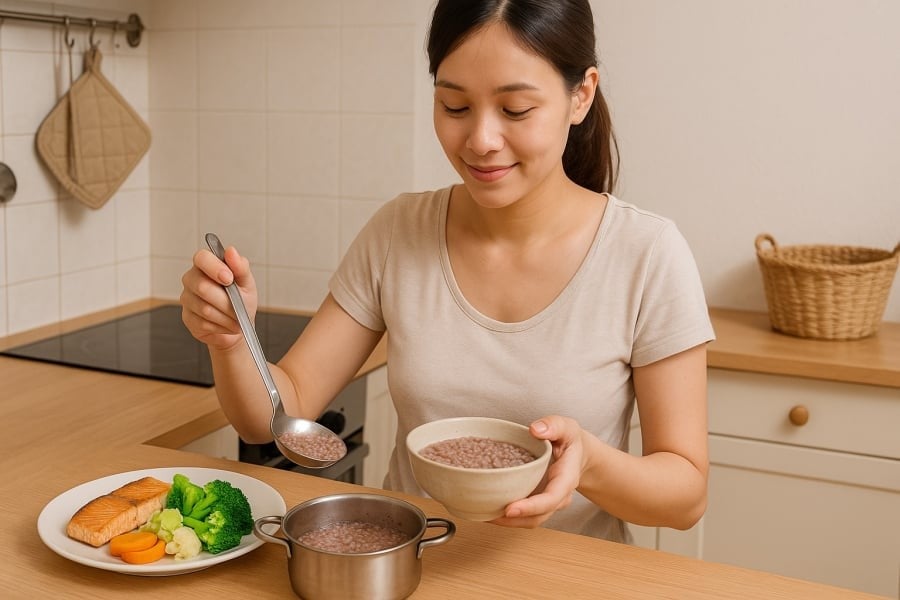 Chỉ cần 30 phút mỗi bữa, mẹ vẫn có thể chăm con khỏe, chăm mình ngon.