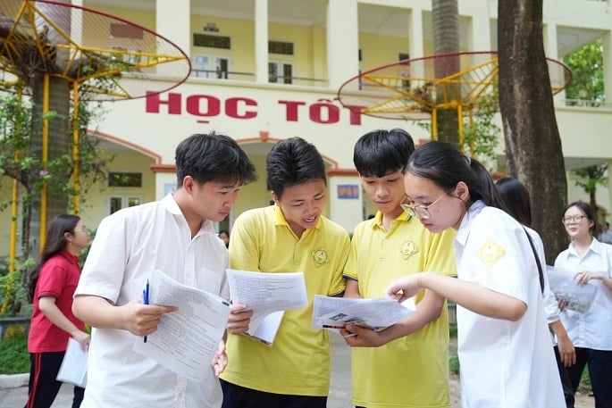 Đề thi năm nay bám sát chương trình giáo dục phổ thông mới, đảm bảo tính thực tiễn. Ảnh: Khánh Huy
