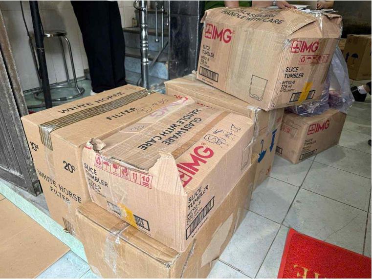 Số lượng lớn cà phê giả bị thu giữ - Ảnh: VietNamNet