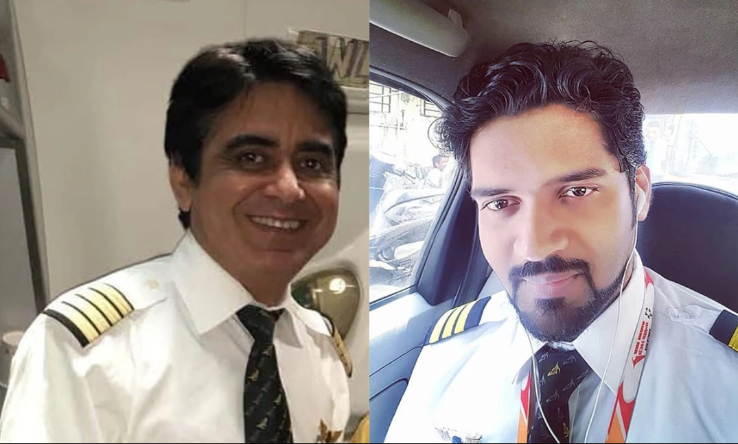 Cơ trưởng Sumeet Sabharwal và cơ phó Clive Kundar điều khiển chiếc máy bay định mệnh - Ảnh: Mail