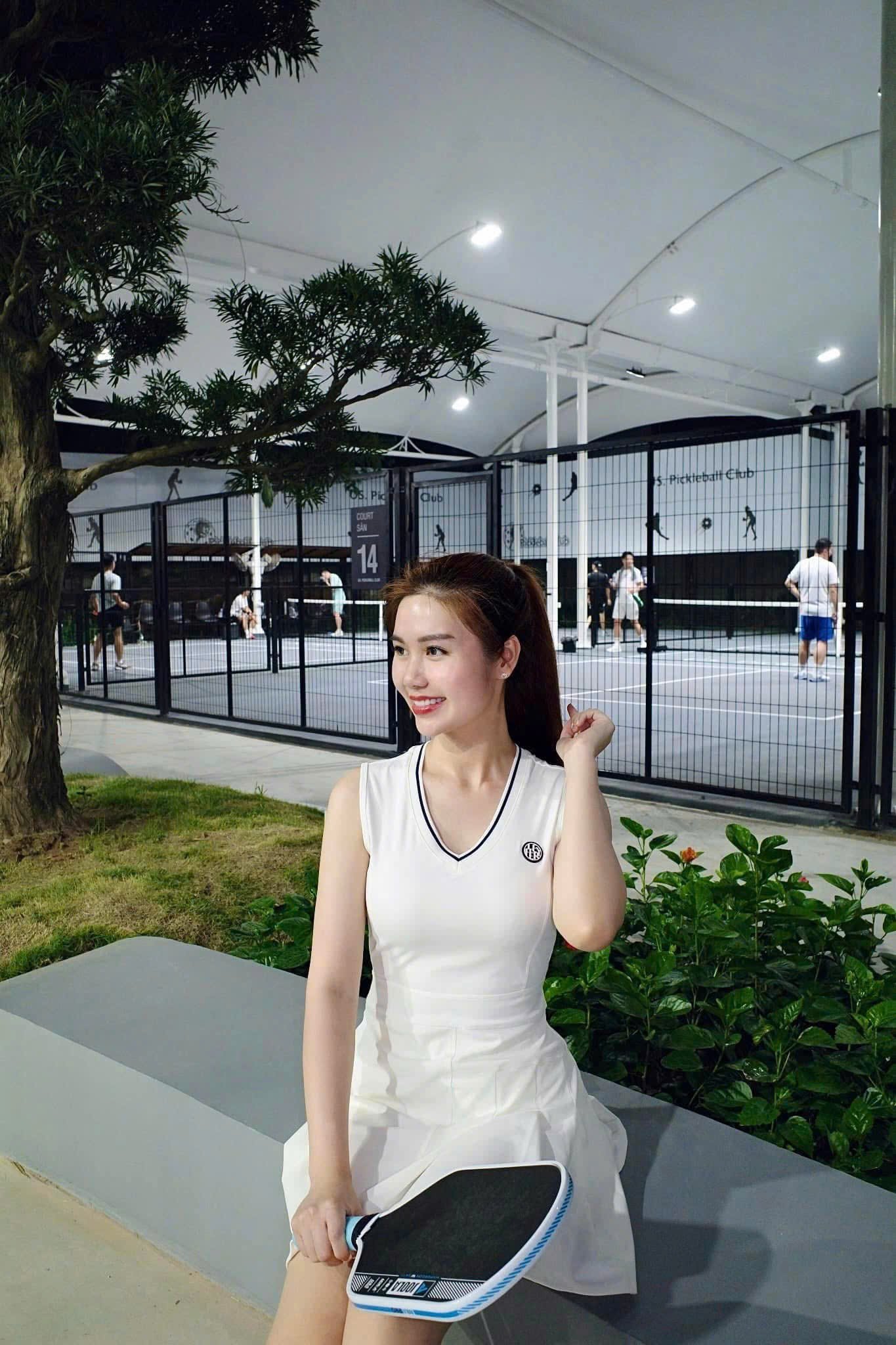 Linh Chi chơi pickleball hàng ngày (Ảnh: NVCC)