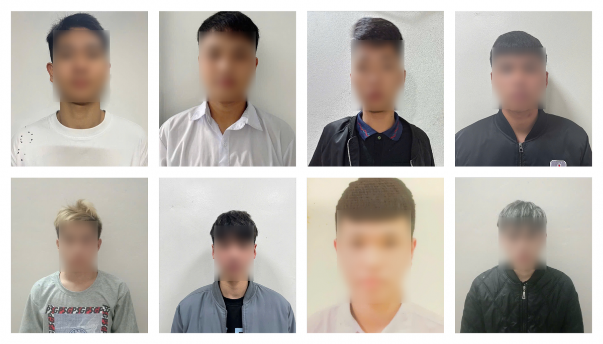 Các bị can trong vụ án.
