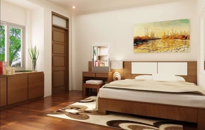  Phong ngủ được sắp xếp đồ đạc hợp lý và theo phong thủy. (Ảnh minh họa)