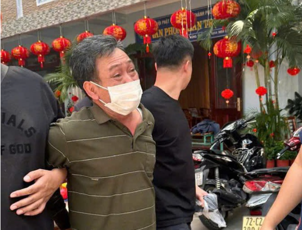 Vũ Văn Vương thời điểm bị bắt giữ - Ảnh: VTV News