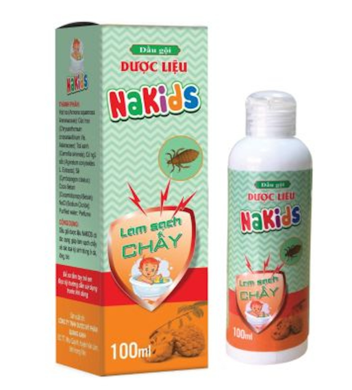 Sản phẩm Dầu gội dược liệu Nakids làm sạch chấy - Hộp 1 chai 100ml - Ảnh: VietNamNet