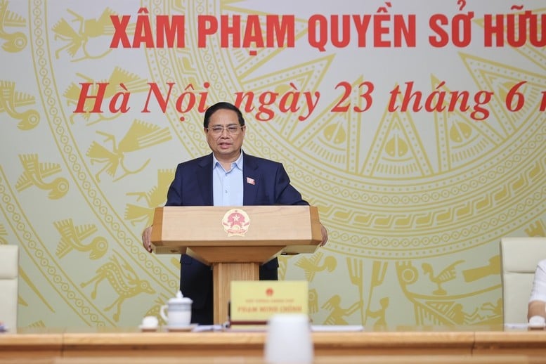 Thủ tướng Phạm Minh Chính kết luận hội nghị. Ảnh: VGP