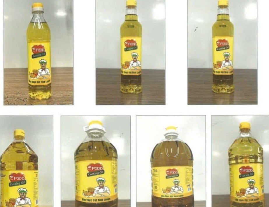 Các loại dầu ăn của Công ty Nhật Minh Food gắn nhãn hiệu Ofood Cookinh Oil, Ofood là hàng kém chất lượng, hàng giả