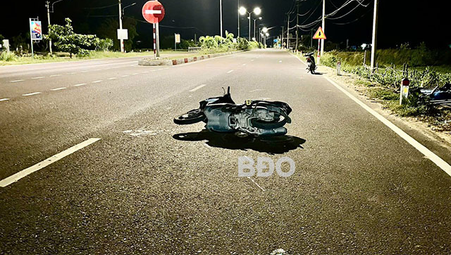 Hiện trường vụ tai nạn - Ảnh: Báo Bình Định