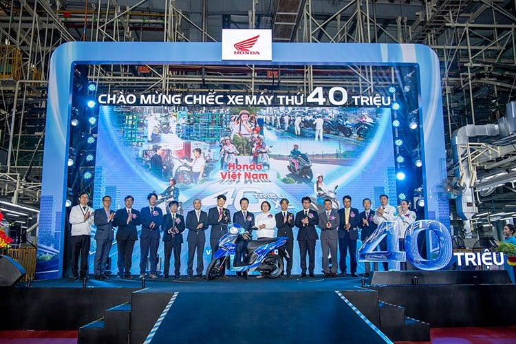  Honda Việt Nam xuất xưởng chiếc xe máy thứ 40 triệu.