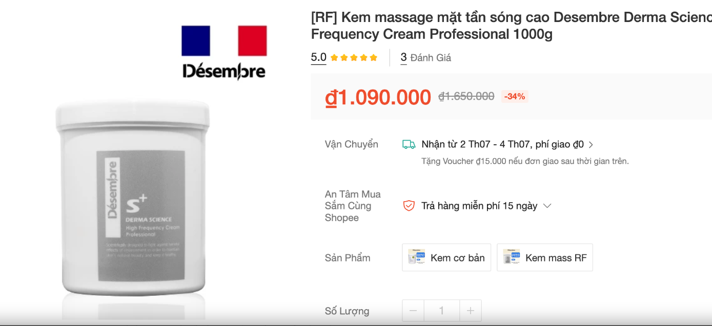  Sản phẩm được bán trên sàn thương mại điện tử ngày 1/7 - Ảnh: Báo Người Lao Động