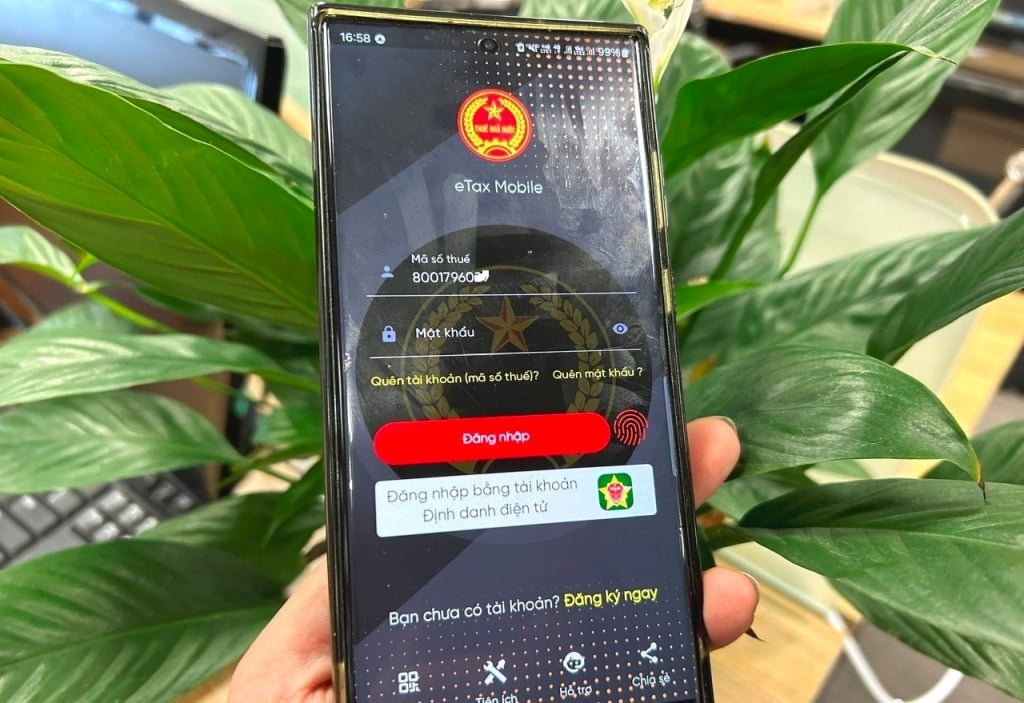 Người nộp thuế có thể tự cập nhật số CCCD thành mã số thuế cá nhân trên eTax Mobile. Ảnh: Nguyễn Lê