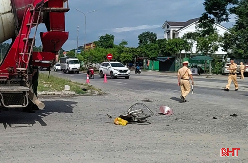  Xe đạp hư hỏng nặng sau vụ tai nạn giao thông - Ảnh: Báo Hà Tĩnh