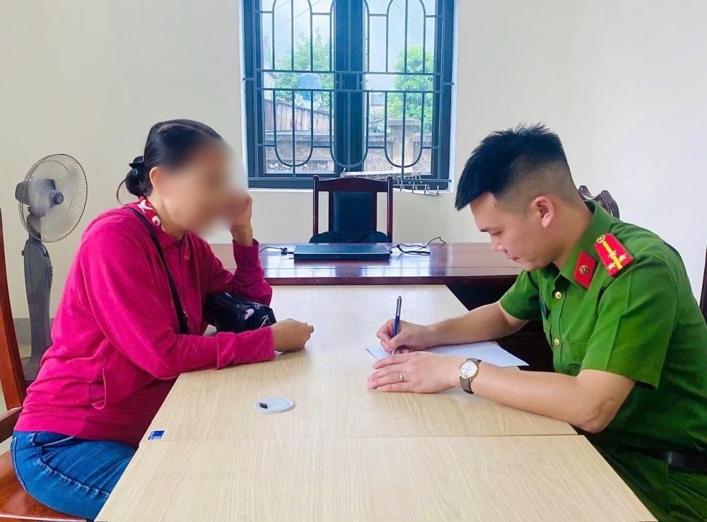 Chị N.T.Y.A trình báo sự việc với cơ quan Công an.