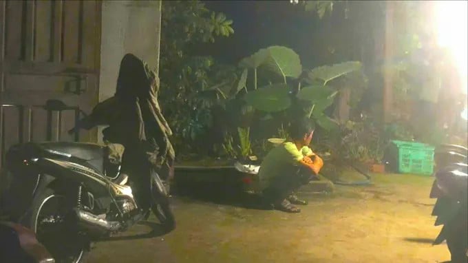 Hiện trường vụ án mạng.