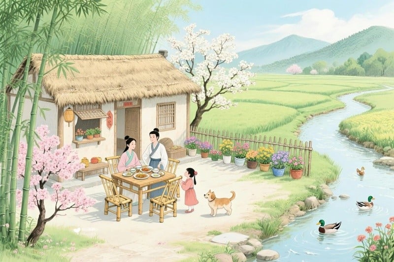 Một ngôi nhà thực sự là tổ ấm khi mọi thành viên tìm thấy sự bình yên, niềm vui và nguồn lực để phát triển, sống một cuộc đời trọn vẹn và ý nghĩa. Ảnh: Weibo