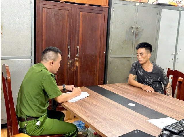  Công an vừa khởi tố vụ án, tạm giữ hình sự đối tượng Mai Đức Giang - Ảnh: Báo Dân trí
