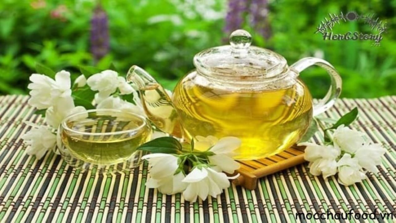  Uống trà hoa nhài giúp tăng cường miễn dịch, giảm cân, ngăn ngừa bệnh tật... (Ảnh minh họa)