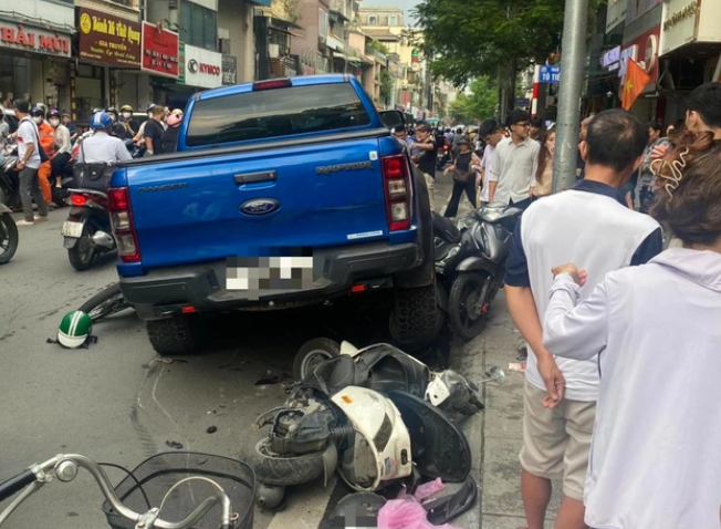  Hiện trường vụ tai nạn.