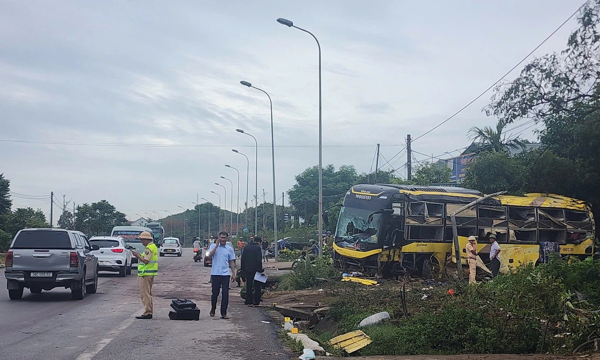 Hiện trường vụ tai nạn thảm khốc.
