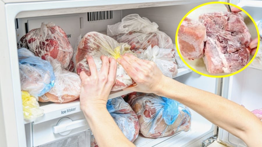  Thịt lợn bảo quản ở ngăn đá tủ lạnh cũng có hạn sử dụng.