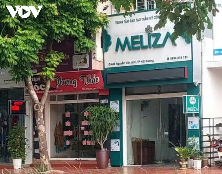  Cơ sở Thẩm mỹ trị liệu Dược sỹ Thanh Tuyền, Trung tâm Đào tạo thẩm mỹ công nghệ cao MELIZA - Ảnh: VOV